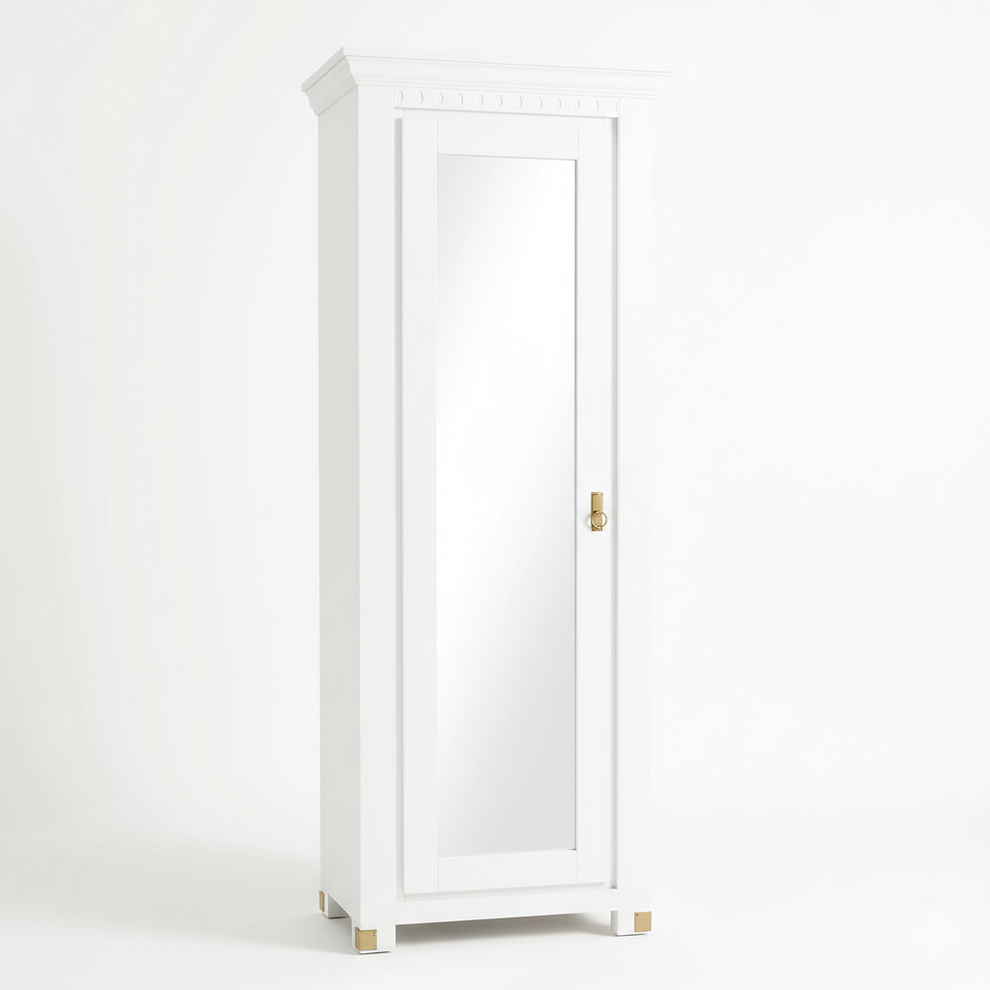 Dulap Cu 1 Usa Saint Tropez Alb, Vopsit 77.8 Cm