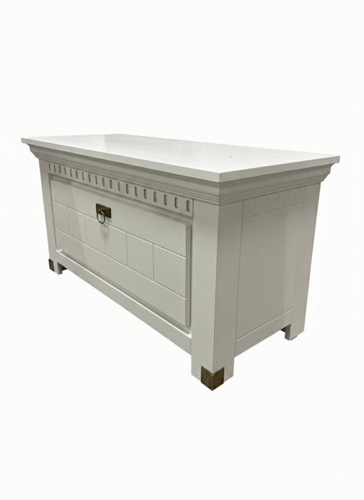Comoda Pantofi Saint Tropez Alb, Vopsit, 111 Cm