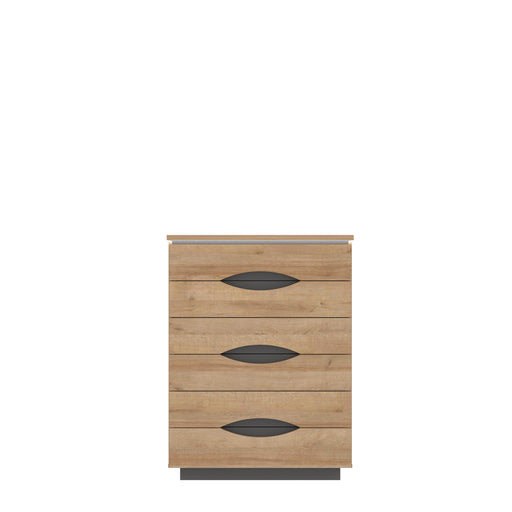 Comoda 6 Sertare Unbound, Unbound, Riviera Oak Si Uni Wolfram Grey, 81.4 Cm