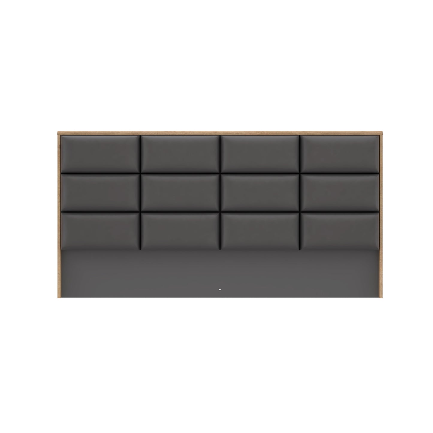 Pat Unbound Cu Dimensiune Saltea 150 x 190 Cm, Capatai Inclus si Somiera RabatabilaRiviera Oak Si Uni Wolfram Grey