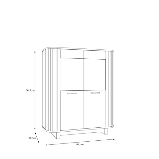 Comoda Bar Cu 2 Usi Forest, 135.1 Cm