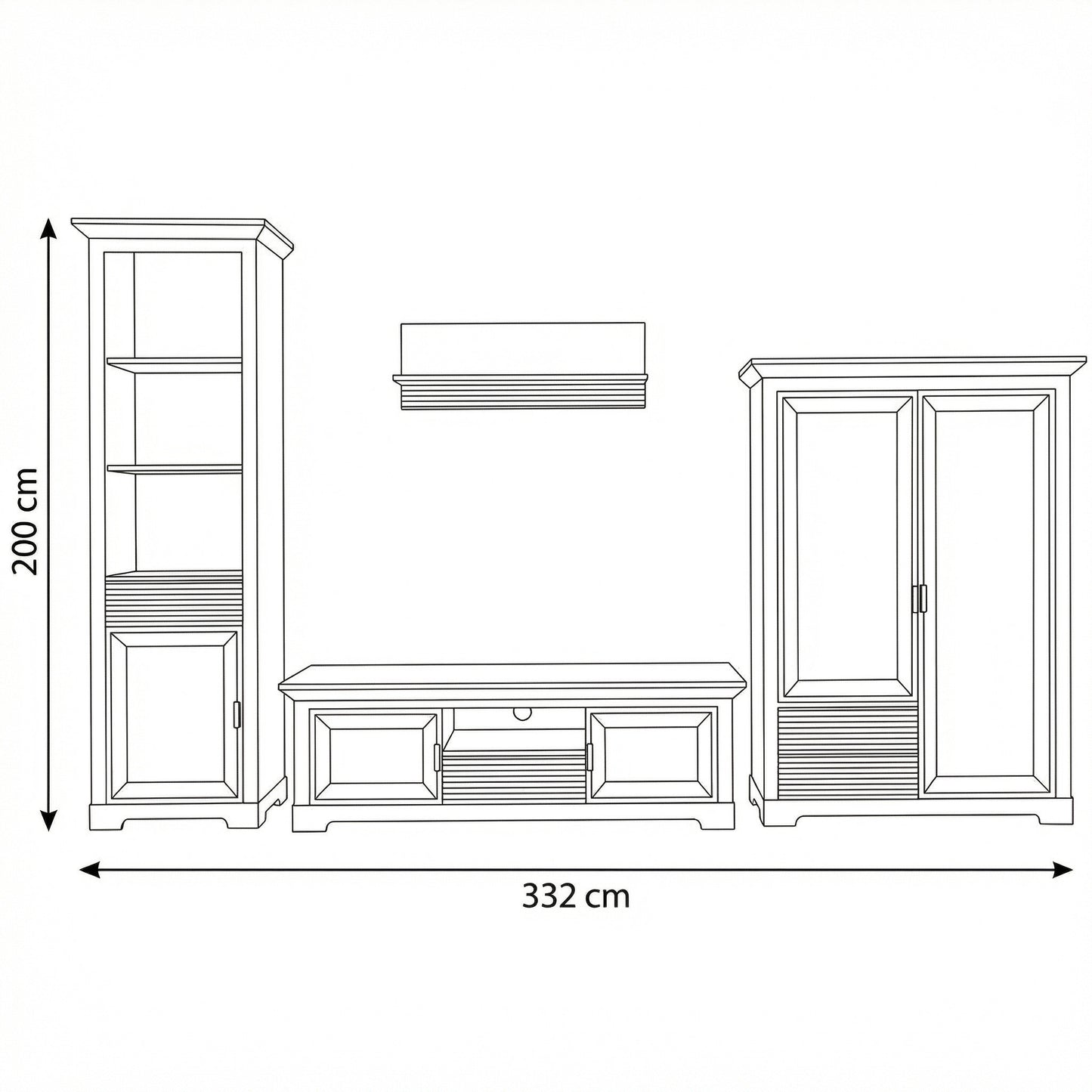 Set Camera De Zi Verona Kashmir Inalt, 332 Cm