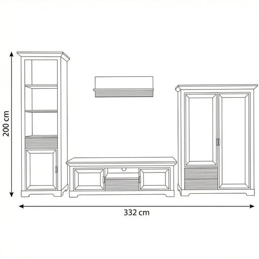Set Camera De Zi Verona Kashmir Inalt, 332 Cm