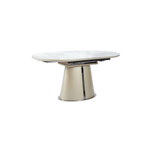 Masa Extensibila Bespin, Alb Si Beige 160/260 x 90 x 76 Cm