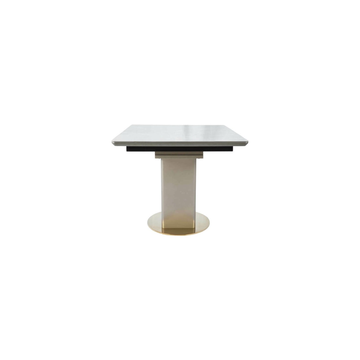 Masa Extensibila Althea, Beige Si Gold, 160/260 x 90 x 76 Cm
