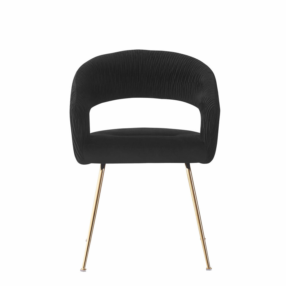 Scaun Solaris, Negru Si Gold, 58 Cm