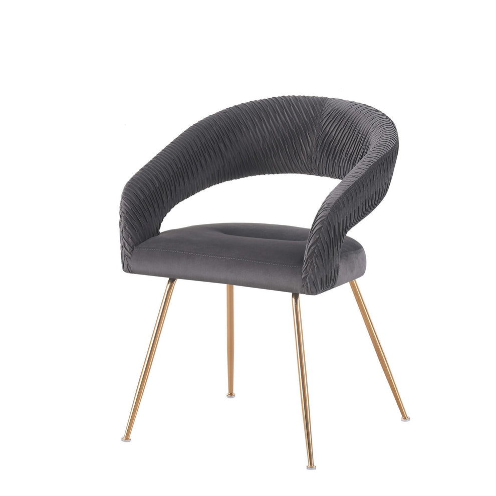 Scaun Solaris, Gri Si Gold, 58 Cm