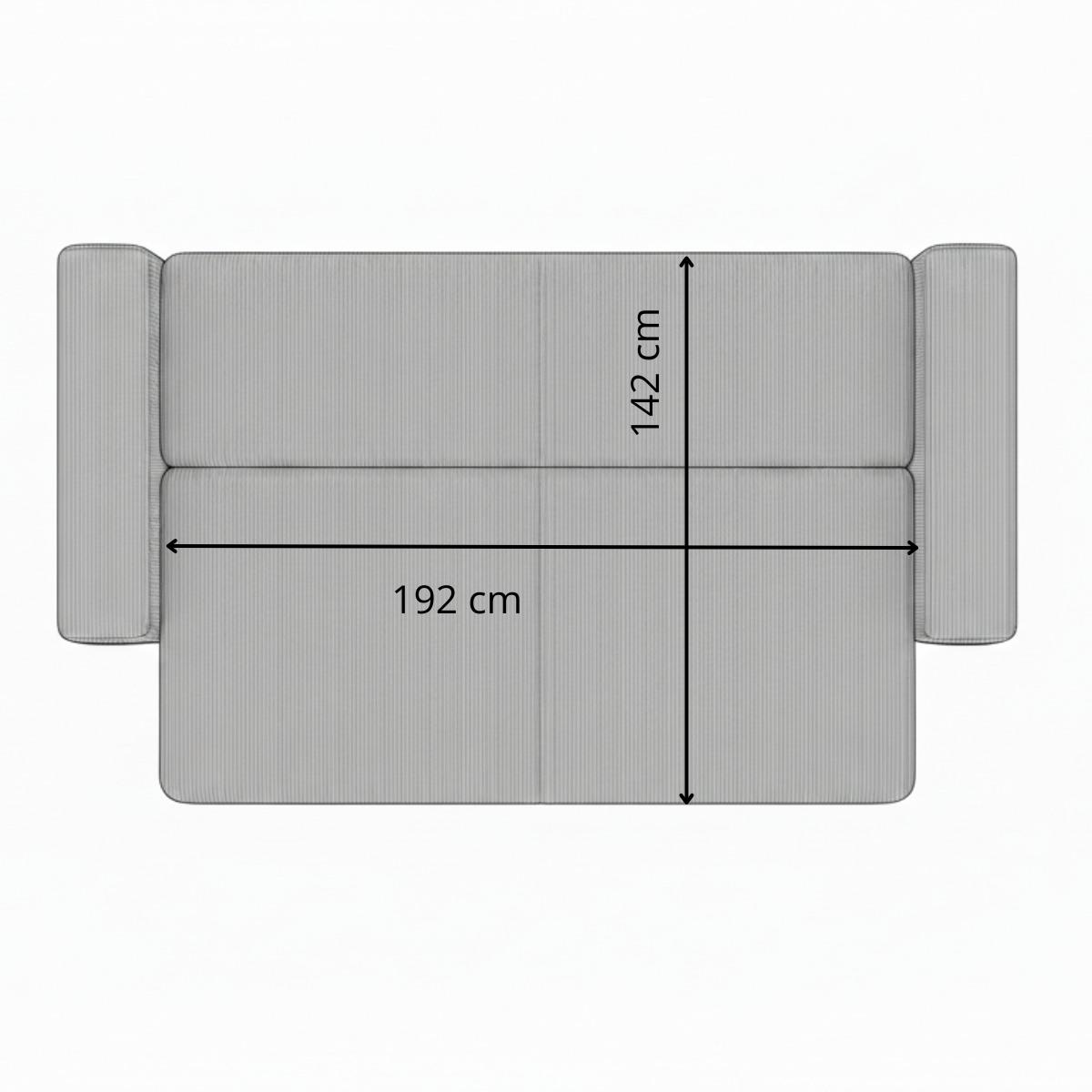 Canapea Extensibila Otis, 3 locuri, Lada Depozitare, Maro, 240 Cm