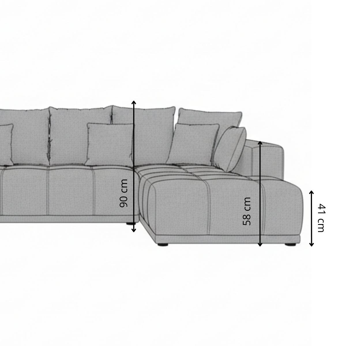 Coltar Extensibil Cu Otoman Stanga Otis, 5 Locuri, Lada Depozitare, Bej, 280 Cm