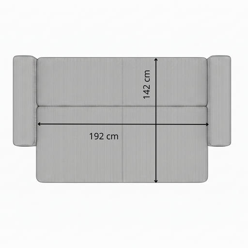 Canapea Extensibila Otis, 3 locuri, Lada Depozitare, Gri Inchis, 240 Cm