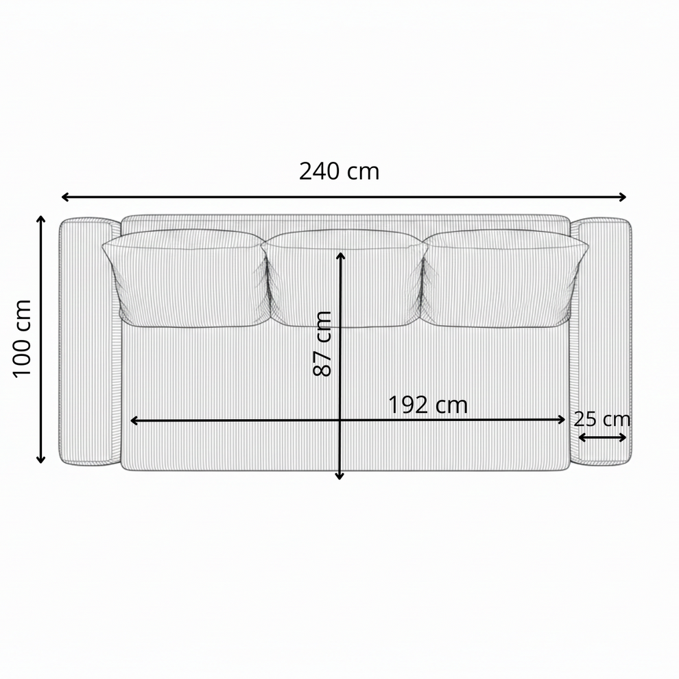 Canapea Extensibila Otis, 3 locuri, Lada Depozitare, Gri Inchis, 240 Cm