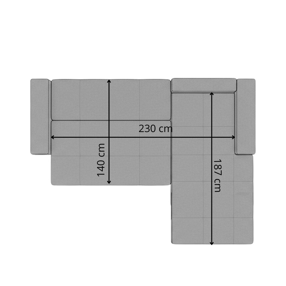 Coltar Extensibil Cu Otoman Dreapta Otis, 5 Locuri, Lada Depozitare, Bej, 280 Cm