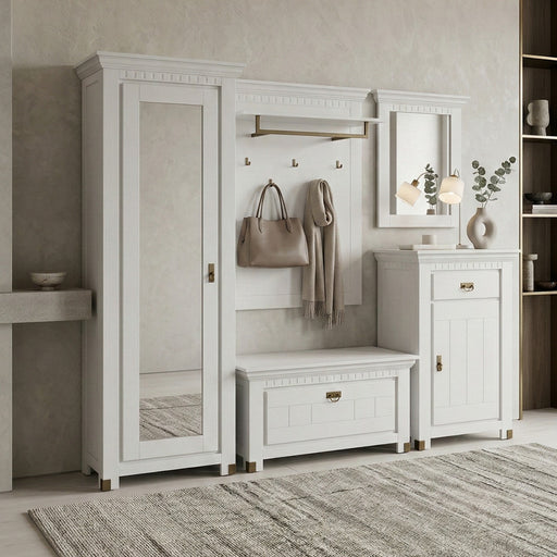 Cuier Saint Tropez Alb, Vopsit, 100 Cm