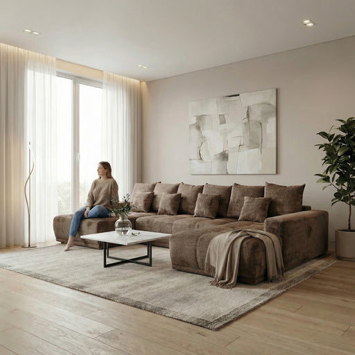 Coltar U Extensibil Otis Dreapta, 6 Locuri, Lada Depozitare, Cremona 24, 357 Cm