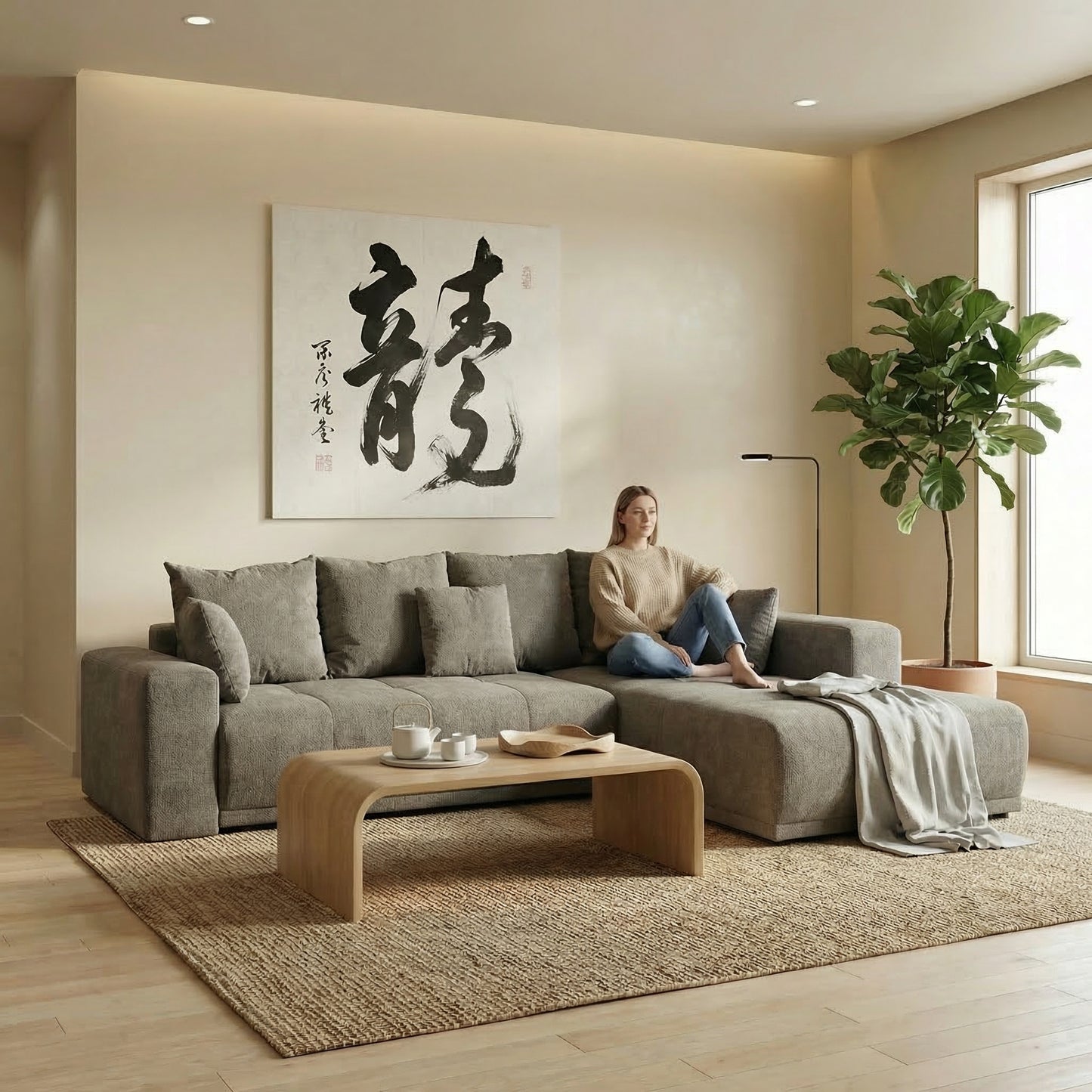 Coltar Extensibil Cu Otoman Dreapta Otis, 5 Locuri, Lada Depozitare, Maro, 280 Cm