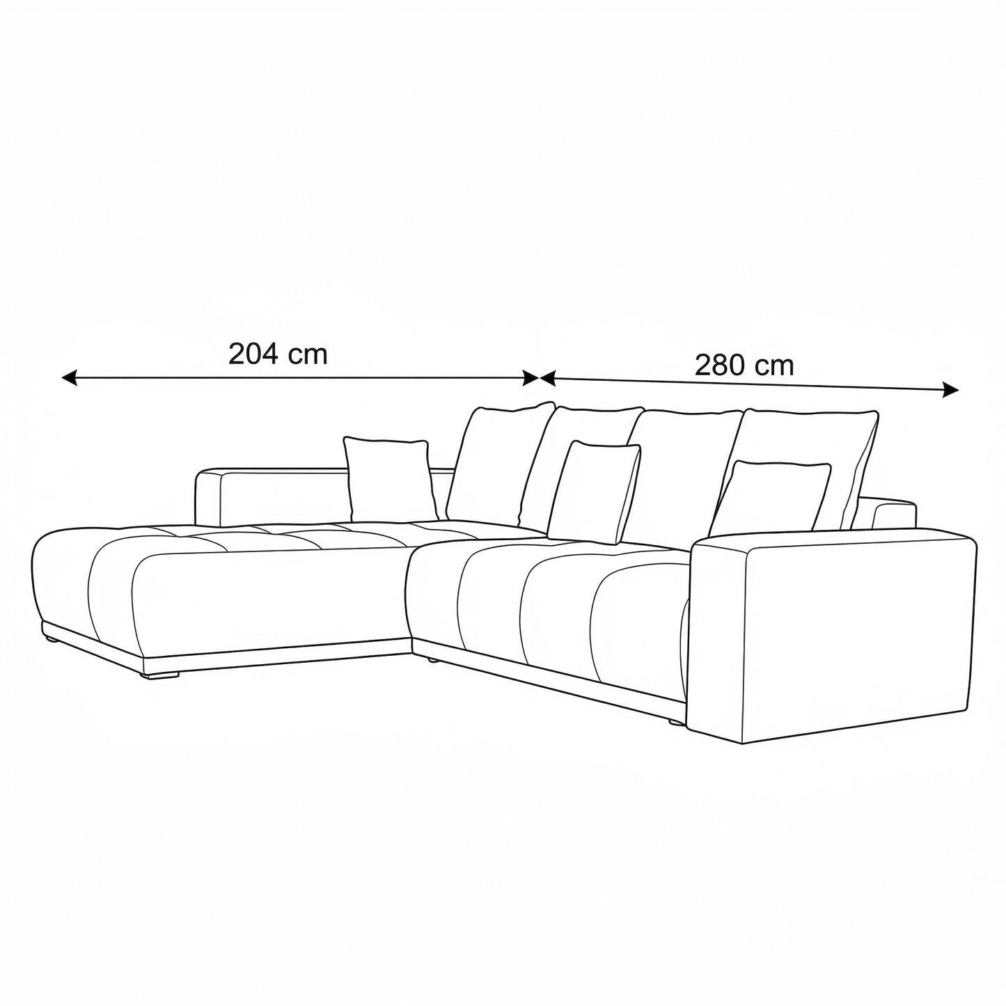 Coltar Extensibil Cu Otoman Stanga Otis, 5 Locuri, Lada Depozitare, Maro, 280 Cm