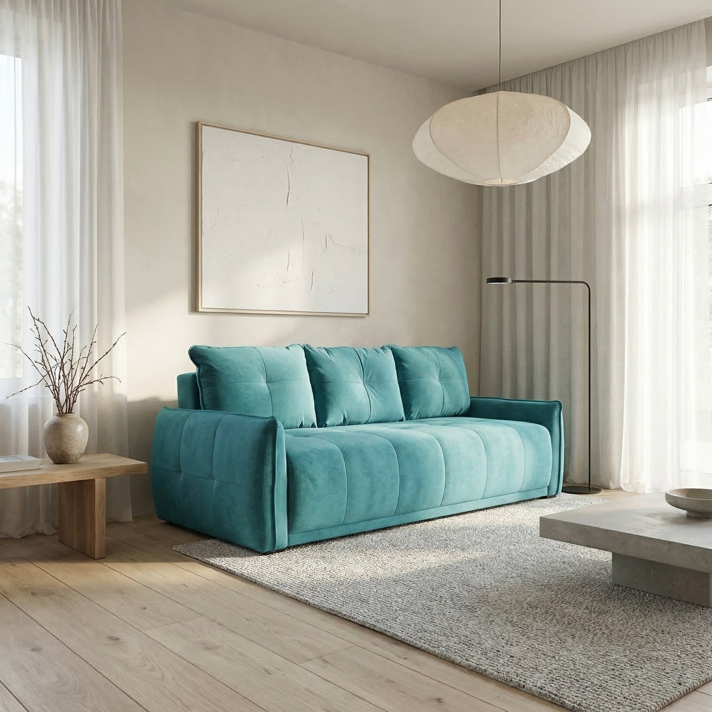 Canapea Extensibila Jojo, Lada Depozitare, Aura 12, 222 Cm