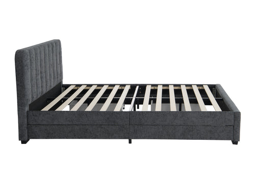 Pat Tapitat Bird Box, Dimensiune Saltea 160 x 200 Cm, Cu Sertare, Somiera Inclusa
