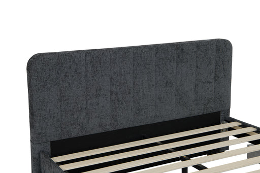 Pat Tapitat Bird Box, Dimensiune Saltea 160 x 200 Cm, Cu Sertare, Somiera Inclusa