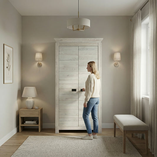 Dulap Cu 2 Usi Casablanca Loft, Gri, 99 Cm