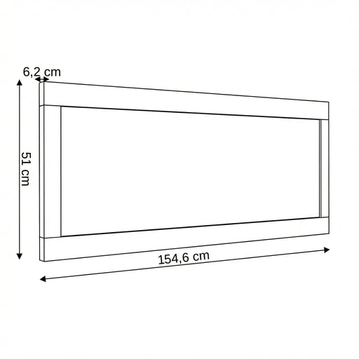 Rama Oglinda Casablanca Loft Gri, 154.5 Cm