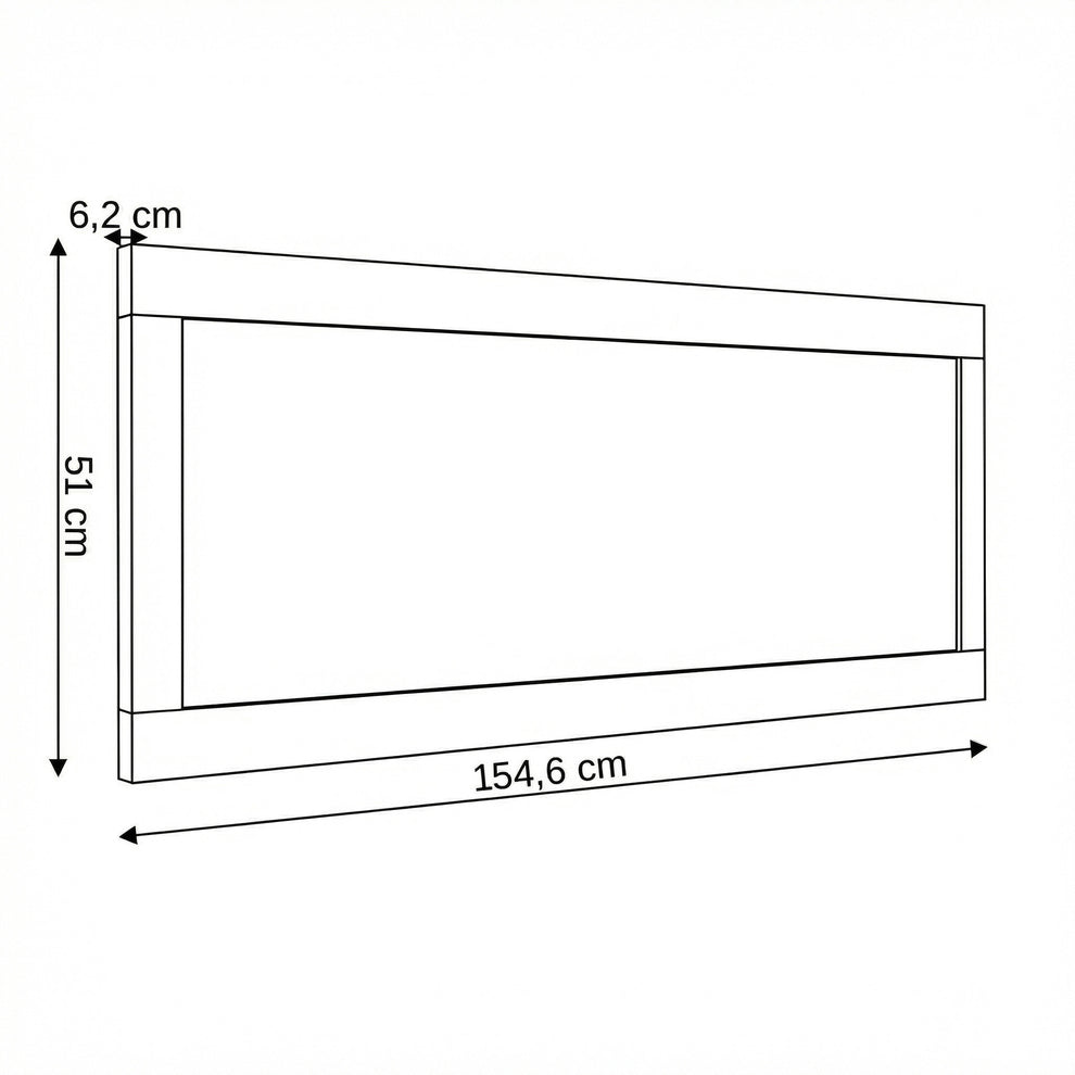Rama Oglinda Casablanca Loft Gri, 154.5 Cm