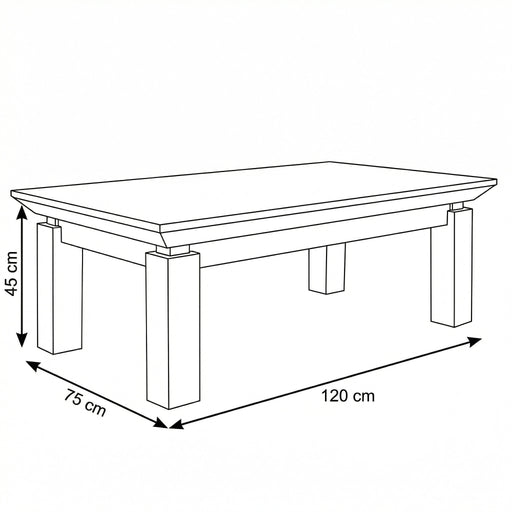 Masa Cafea Casablanca Loft, 120 x 75 x 45 Cm