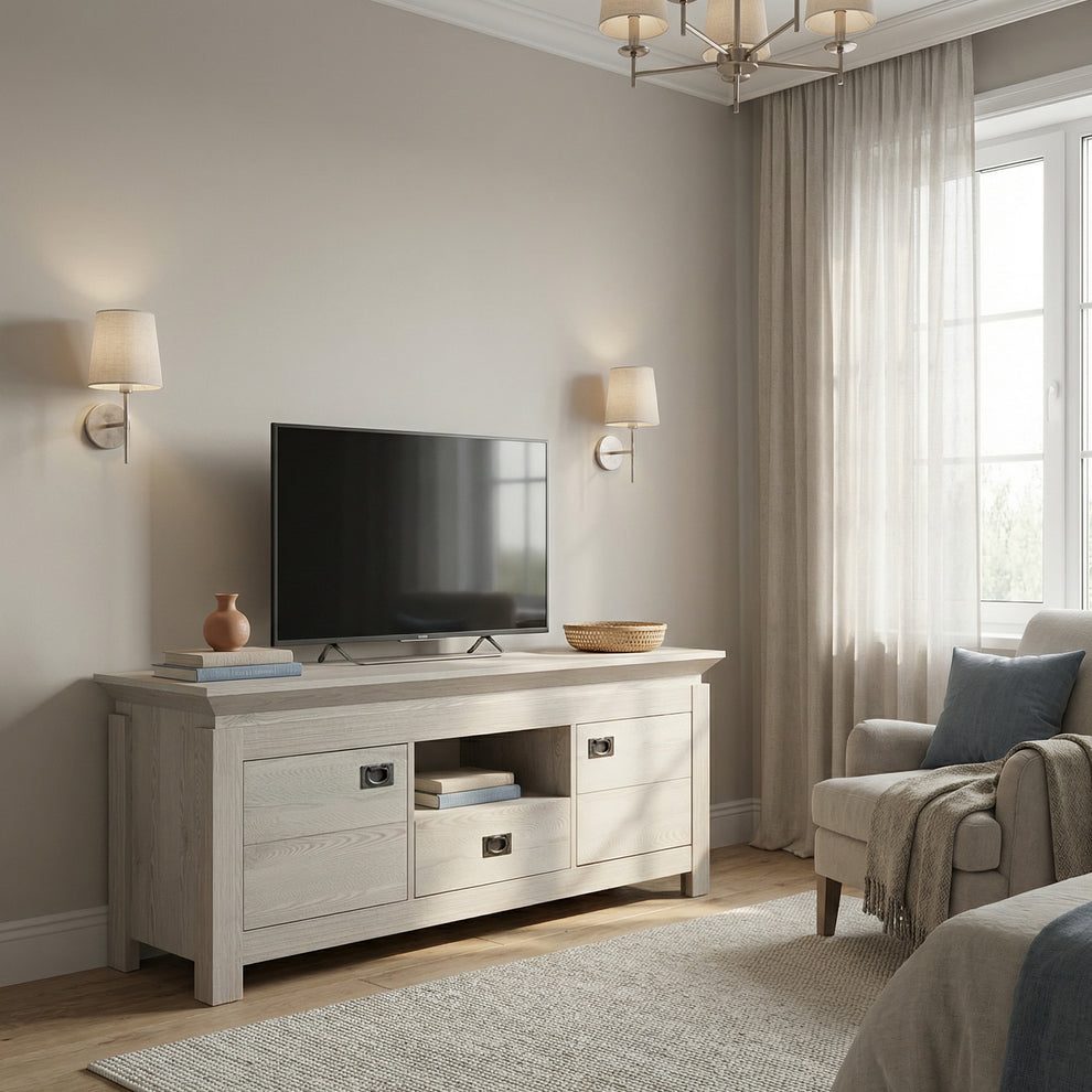 Comoda Tv Casablanca Loft Cu 2 Usi Si 1 Sertar, 156 Cm