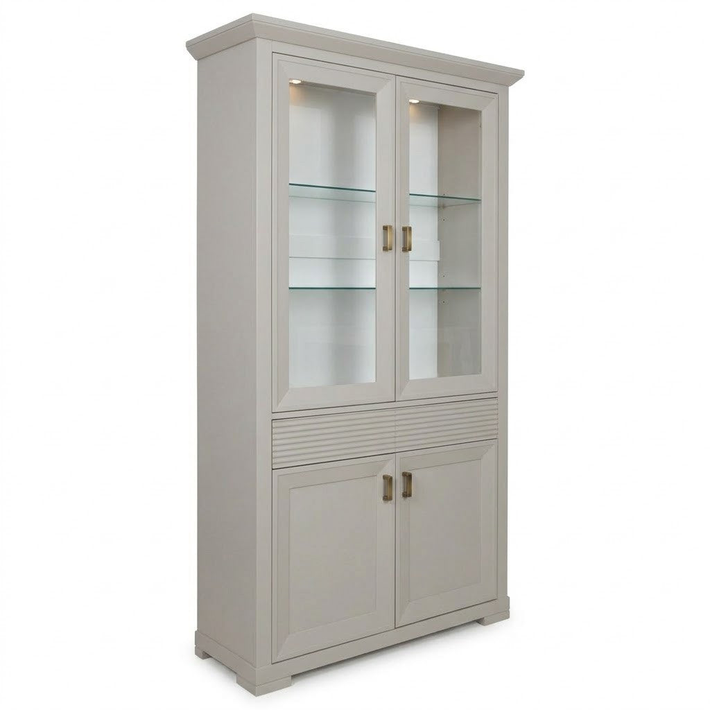 Vitrina Cu 4 Usi Si 1 Sertar Verona Kashmir, 112 Cm