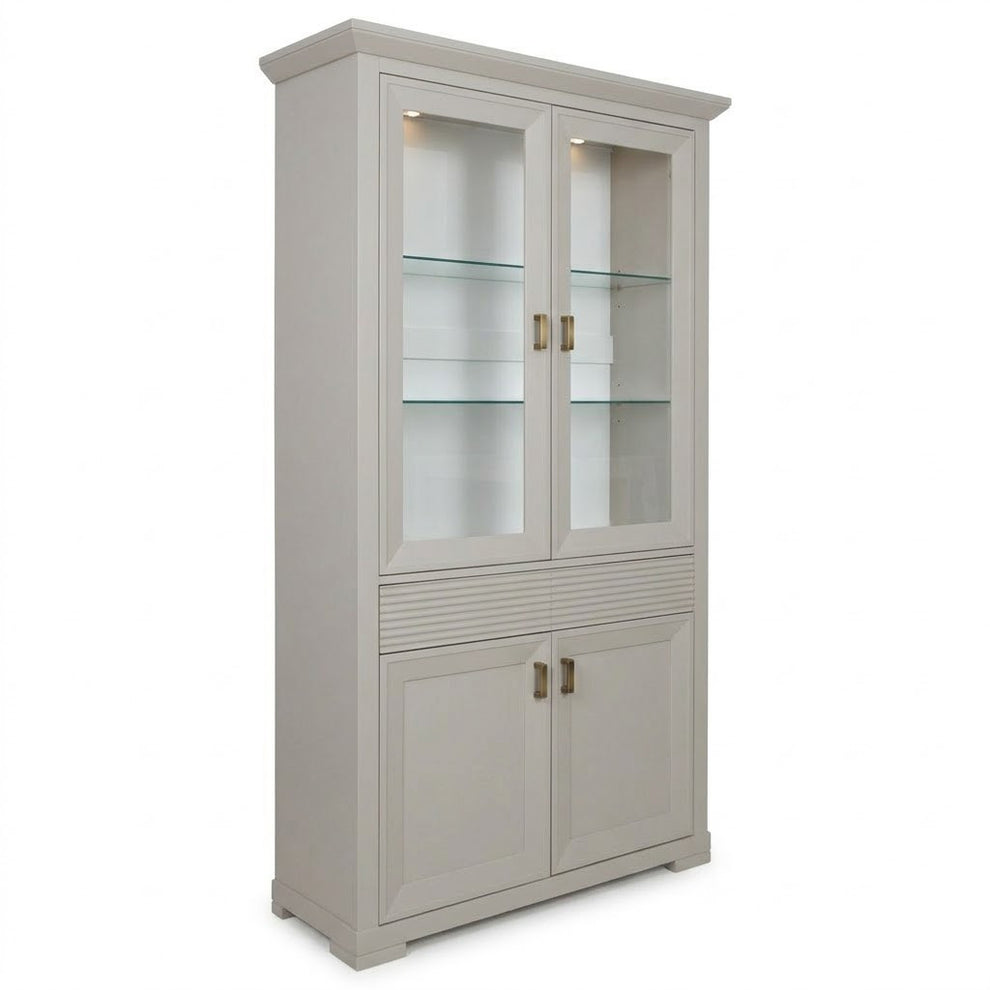 Vitrina Cu 4 Usi Si 1 Sertar Verona Kashmir, 112 Cm