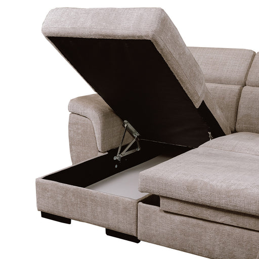 coltar-extensibil-cu-insula-florida-interschimbabil-stanga-dreapta-294-cm crem cu lada