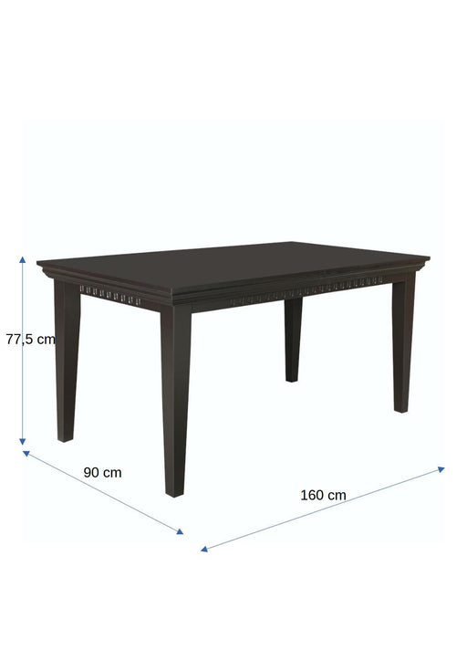 Masa Saint Tropez, Extensibila, Vopsit Negru, 160/215 x 90 x 77.5 Cm