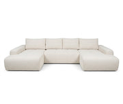 Coltar U Extensibil Luna, 6 Locuri, 330 Cm crem cu lada #variant:crem #variant:cu-lada