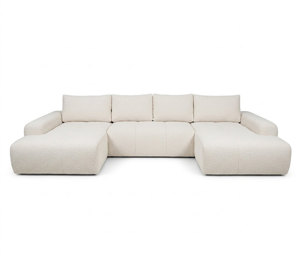 Coltar U Extensibil Luna, 6 Locuri, Onyx 1, 330 Cm
