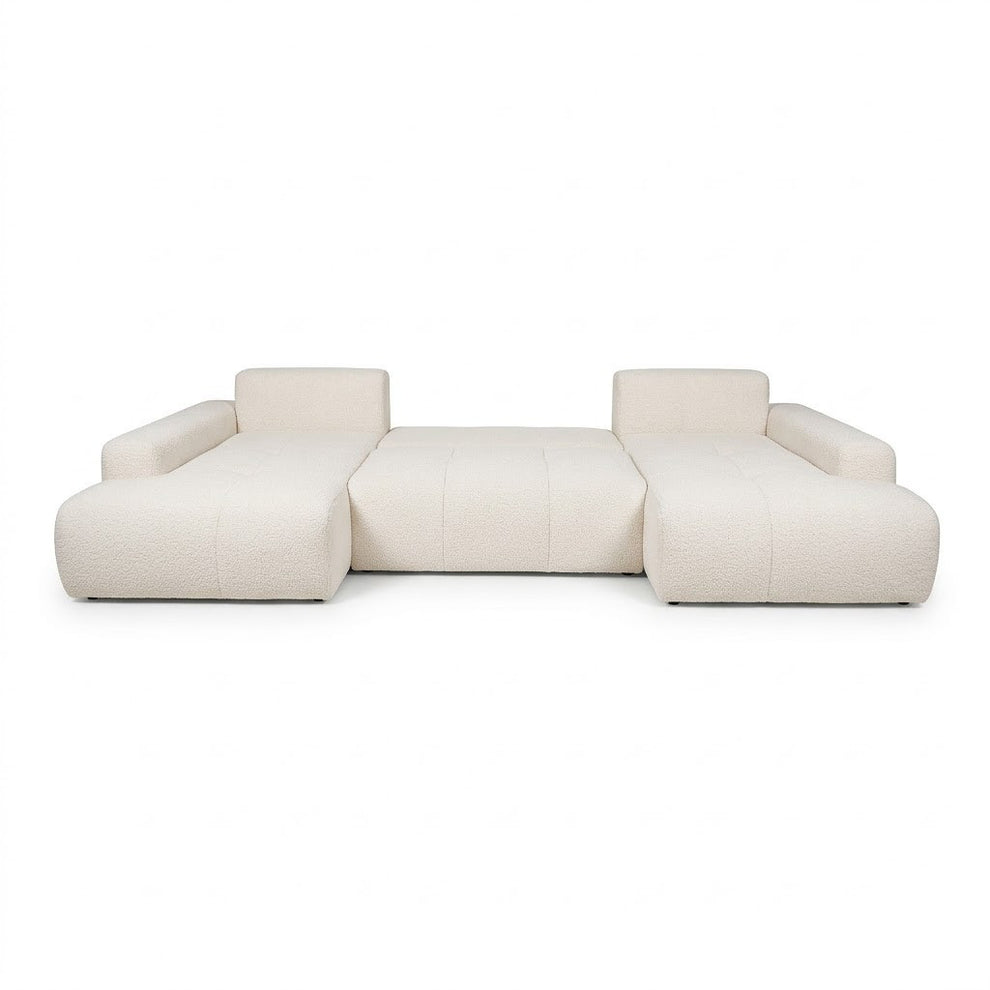 Coltar U Extensibil Luna, 6 Locuri, Onyx 1, 330 Cm