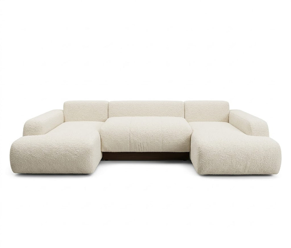 Coltar U Extensibil Luna, 6 Locuri, Onyx 1, 330 Cm