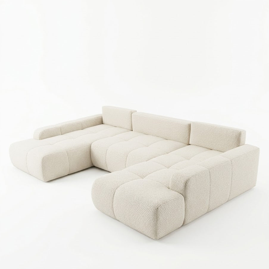 Coltar U Extensibil Luna, 6 Locuri, Onyx 1, 330 Cm