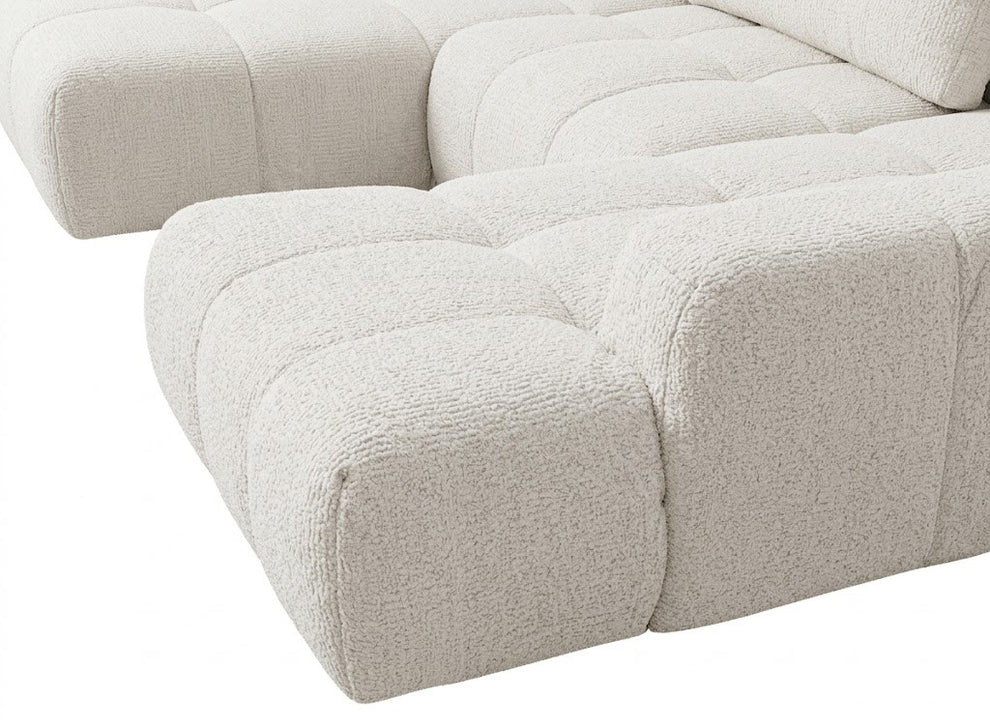 Coltar U Extensibil Luna, 6 Locuri, Onyx 2 Pearl, 330 Cm