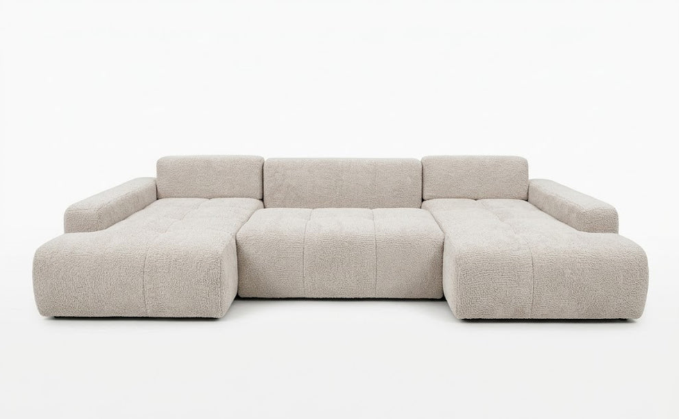 Coltar U Extensibil Luna, 6 Locuri, Onyx 2 Pearl, 330 Cm