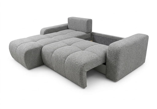 Coltar Extensibil Stanga Kyoto, Lada Depozitare, 5 Locuri, Anthology 15 Silver, 246 Cm