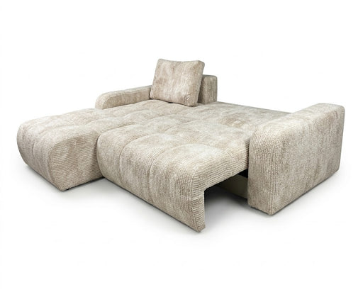 Coltar Extensibil Stanga Kyoto, Lada Depozitare, 5 Locuri, ONYX 3 LINEN, 246 Cm