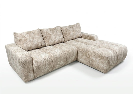 Coltar Extensibil Dreapta Kyoto, Lada Depozitare, 5 Locuri, ONYX 3 LINEN, 246 Cm