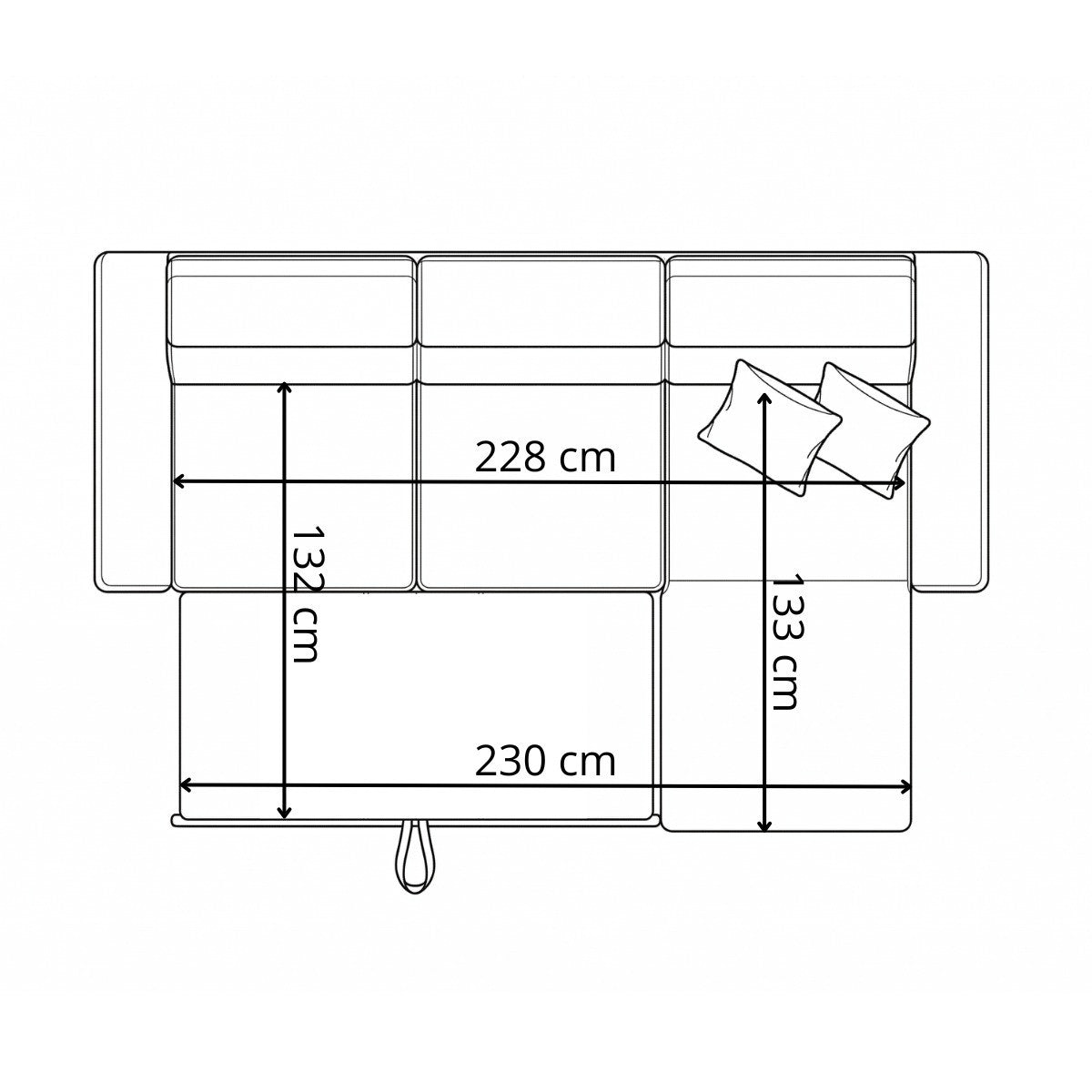 Coltar Extensibil Cu Insula Sorrento, Interschimbabil Stanga/Dreapta, Anthology 5, 290 Cm