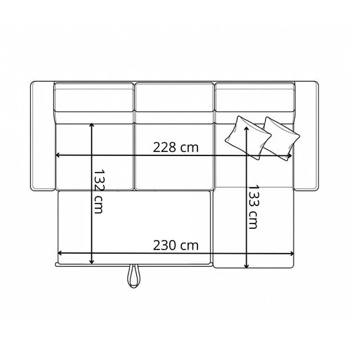 Coltar Extensibil Cu Insula Sorrento, Interschimbabil Stanga/Dreapta, Anthology 5, 290 Cm