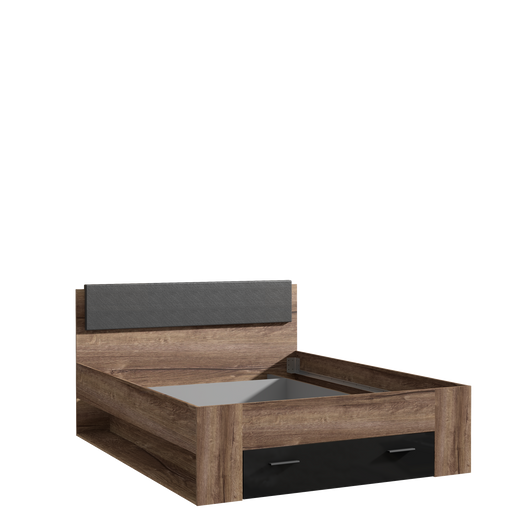 Pat Juwel, Dimensiune Saltea 160 x 200 Cm, Mud oak Black Gloss
