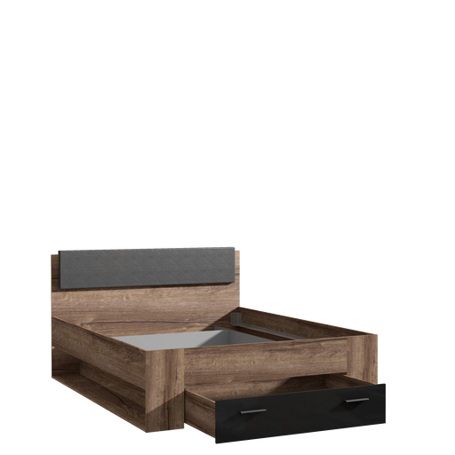Pat Juwel, Dimensiune Saltea 160 x 200 Cm, Mud oak Black Gloss