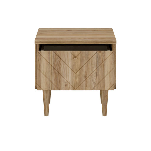 Noptiera Cu 1 Sertar Japanki, Stejar Mauvella, 48.7 Cm