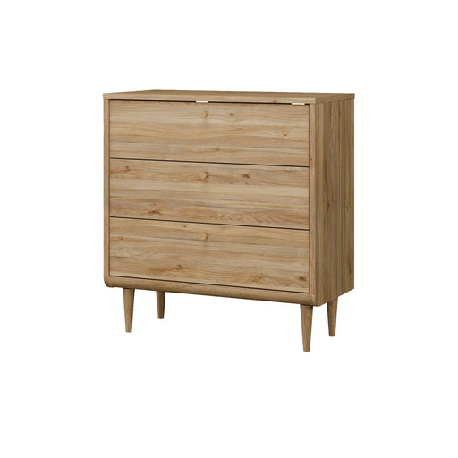 Comoda Japanki  3 Sertare, Stejar Mauvella, 87.1 Cm