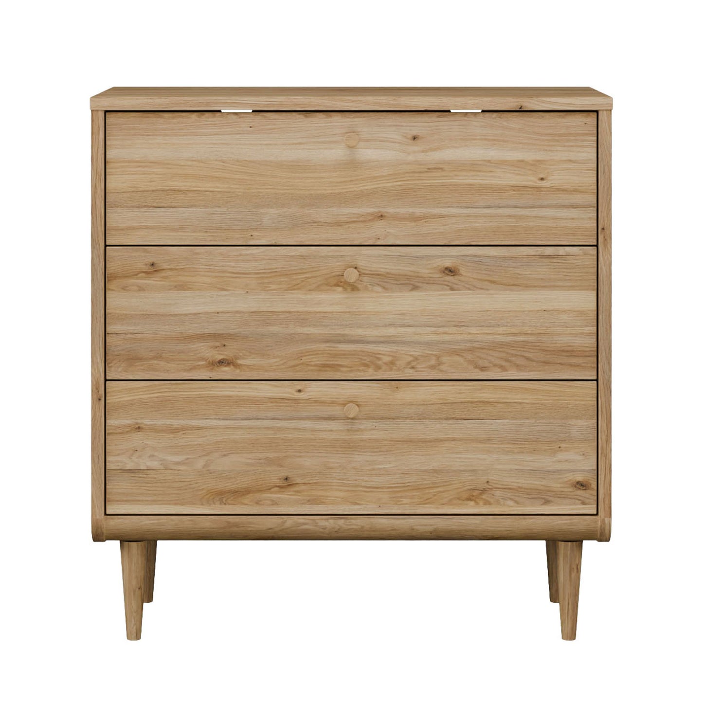 Comoda Japanki  3 Sertare, Stejar Mauvella, 87.1 Cm