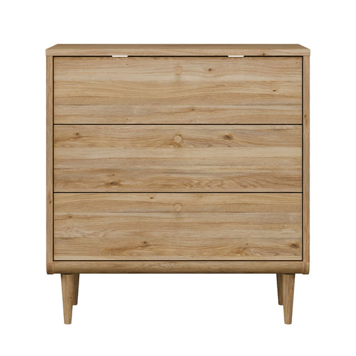 Comoda Japanki  3 Sertare, Stejar Mauvella, 87.1 Cm